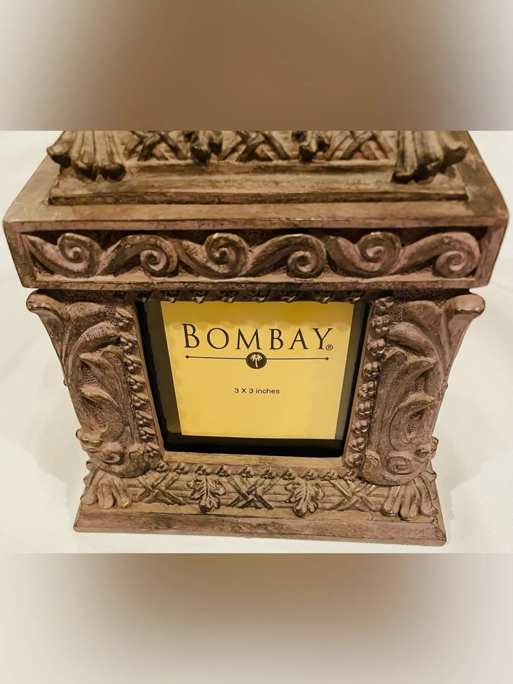 Vintage BOMBAY Company Renaissance Photo Cube Picture Frame/Storage Box